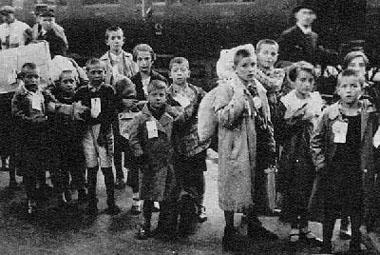 Baskische vluchtelingen voor de fascist Franco in Antwerpen, 1937