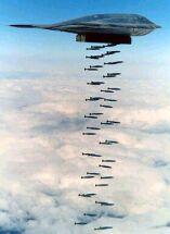 VS zoeken bases voor B2 Stealth bommenwerpers.