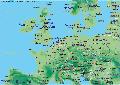 Tubingen,kaart europa