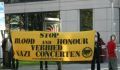 AFA demonstreerde tegen het concert bij de belgische ambassade