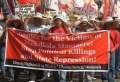 Demonstrators marked the 20th anniversary of the Mendiola massacre