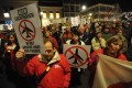 Protest in TWente bij stadhuis (30-11-09)