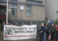 solidarity demo at greek ambassy in london