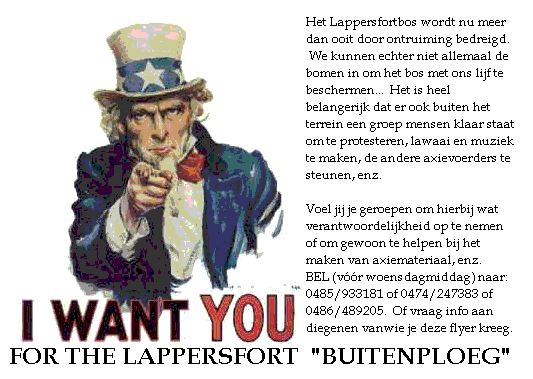 I want you for the Lappersfort 