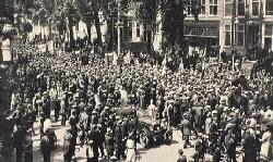 Demonstratie van werklozen in Den Haag, 1932