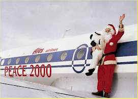 De kerstman op weg naar Irak. Moet hij nu de cel in?