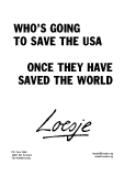 Who's going to save the USA?