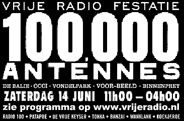 alle info > www.VrijeRadio.nl