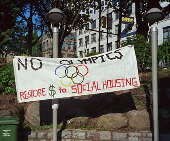 No Olympics actie in Canada