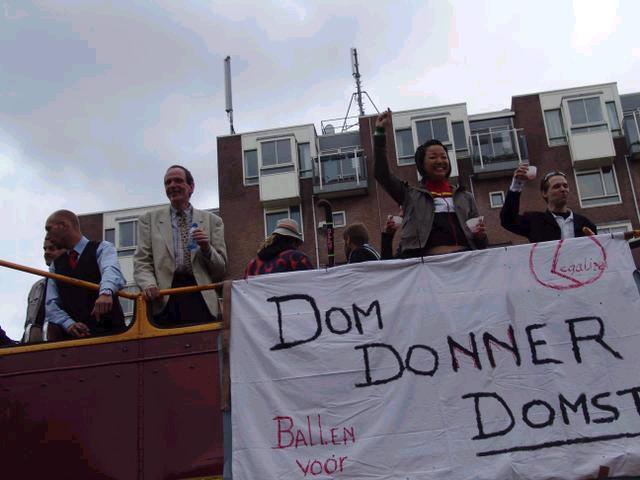 Protest tegen Minister Donner (bron: Vienna2004.org)