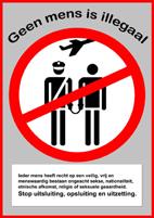 Poster Geen Mens is Illegaal