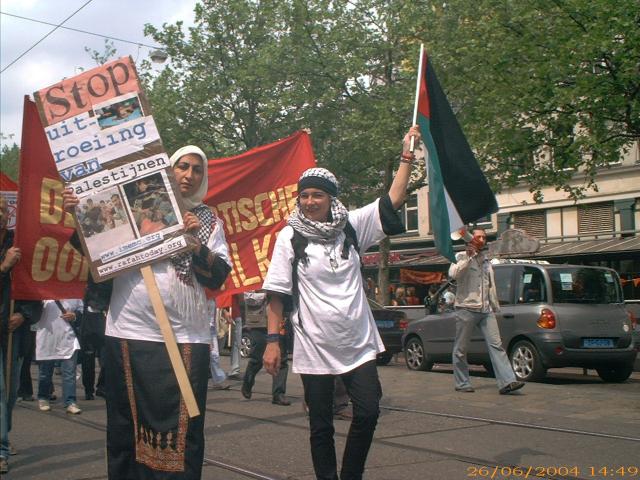 tegen de bezetting van Palestina