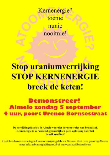 PROTESTEER TEGEN URENCO