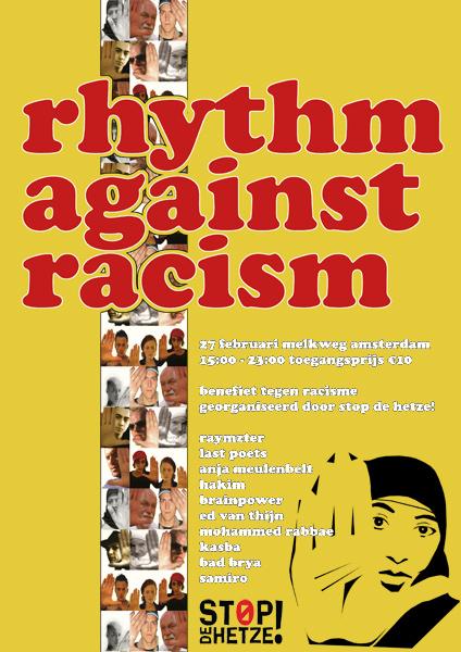 Poster Rhythm against racism