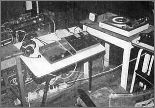 Vrije Keyser radio studio in 1980