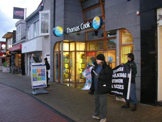 demonstratie bij Thomas Cook Drachten