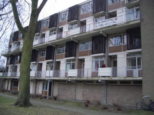 Voorkant flat Kolkakkerweg 4-36 Wageningen