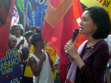 Representative Risa Hontiveros-Baraquel of party-list AKBAYAN 