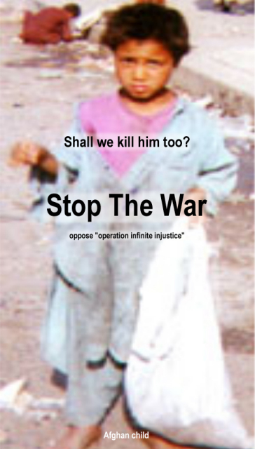 Afghan children suffer from the war