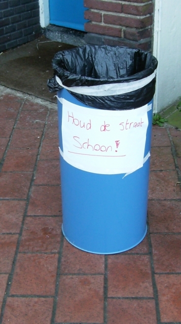 Houd de straat schoon!