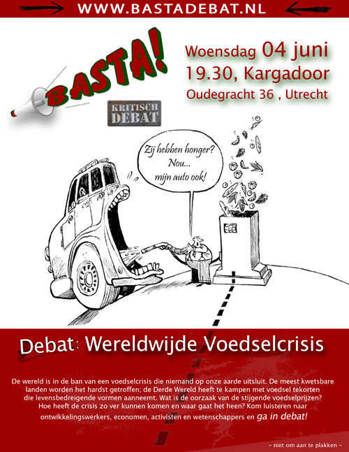 Poster van het debat