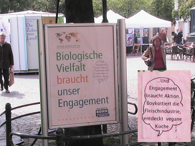 Adbust van de vage propaganda van de gemeente Bonn