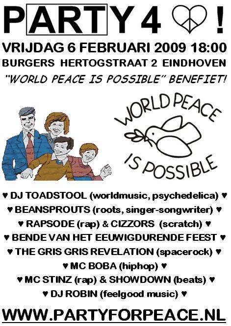 6 feb Party For Peace in Eindhoven