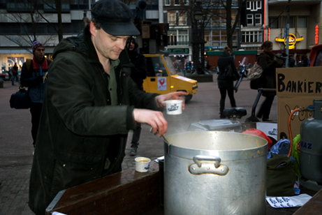 5 maart j.l: Gratis NU FUTURE soep bij Beursplein 5, Amsterdam