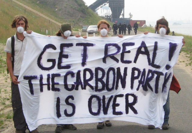 The carbon party is over