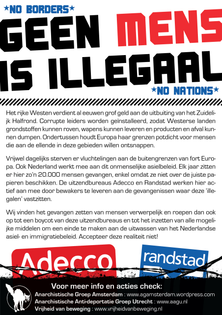 Nieuwe poster tegen Adecco & Randstad