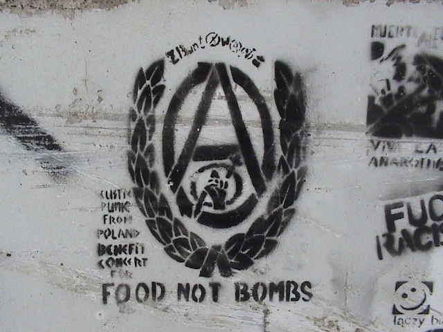 Food Not Bombs stencil