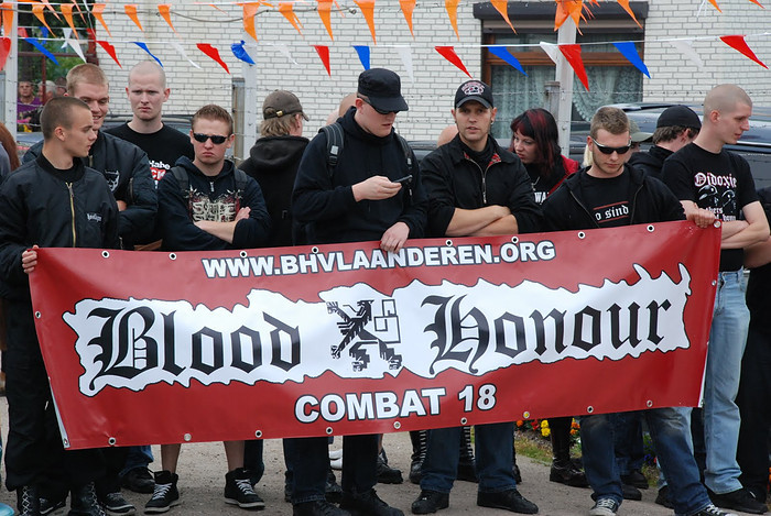 Blood and Honour bij NVU demo in Venlo 