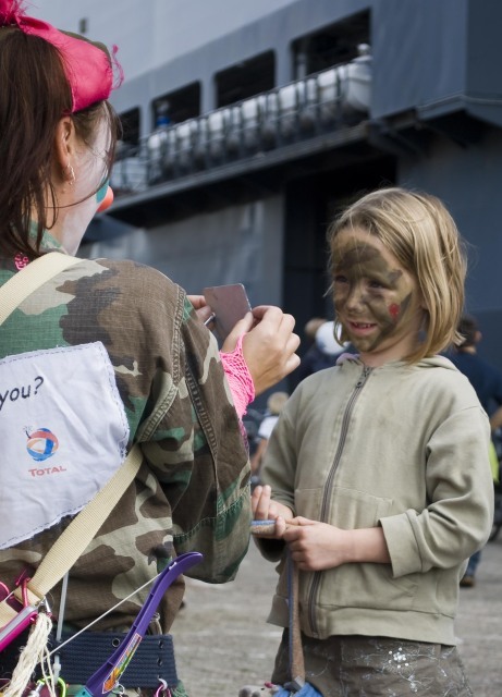 Echte camouflage is met bloemetjes; foto: Ricardo van Bommel