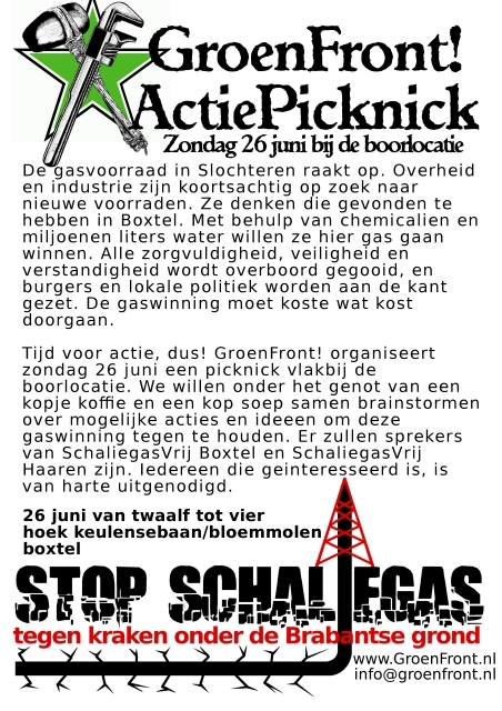 Flyer actiepicknick GroenFront!