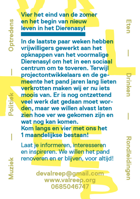 Poster Nederlands, achterkant