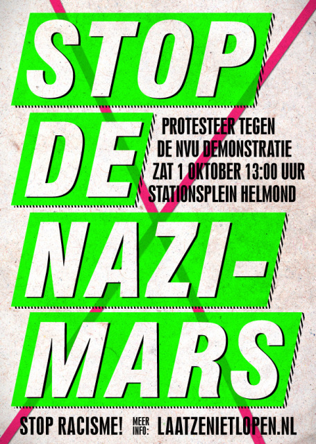 Stop de nazi-mars 1 oktober in Helmond!