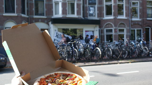 This pizza was faster than the police