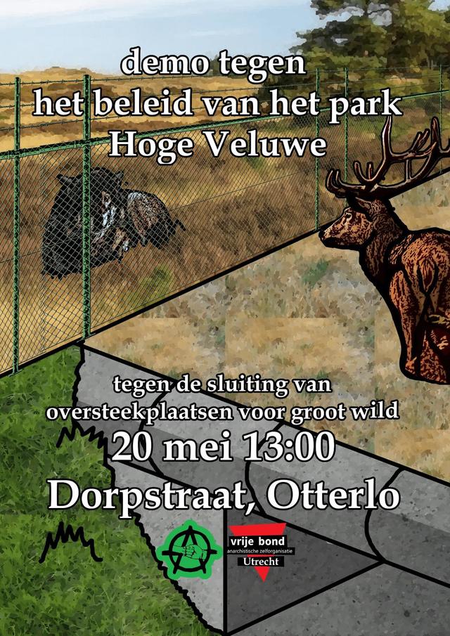 20 mei: Demo tegen beleid Hoge Veluwe 20 mei: Demo tegen beleid Hoge Veluwe