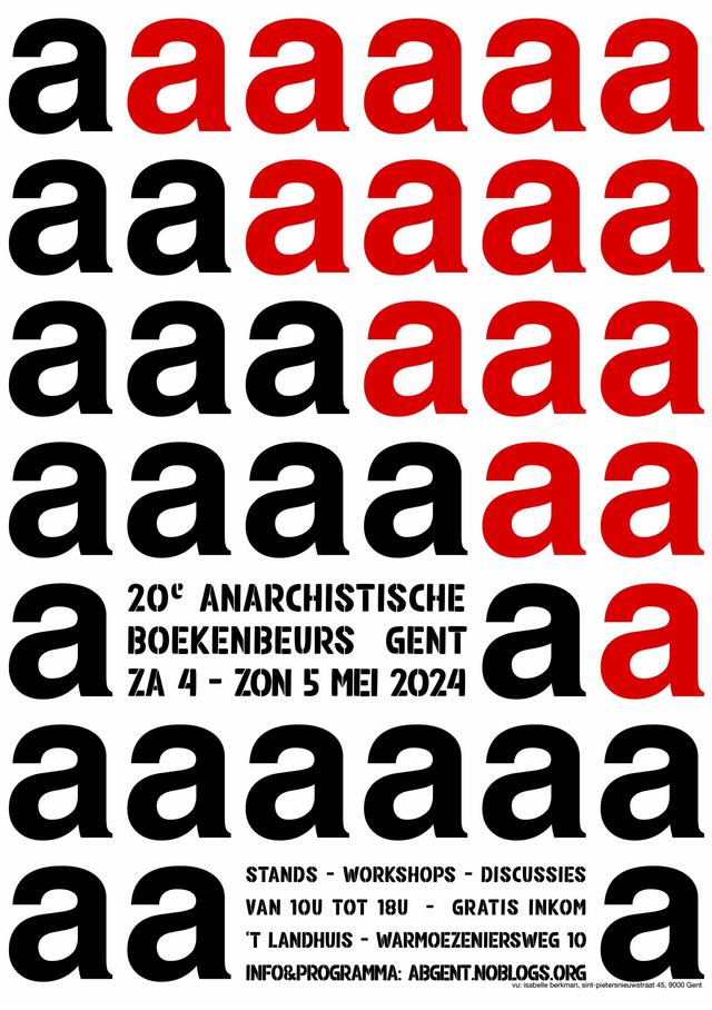 anarchistische boekenbeurs gent